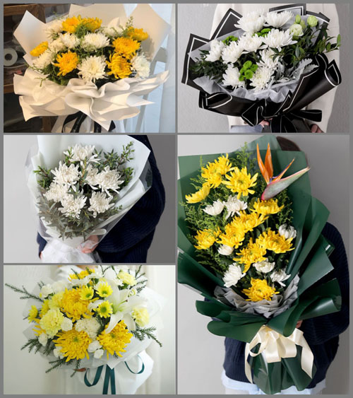 广东汕头市澄海区莲华镇梅陇村白事花束代送